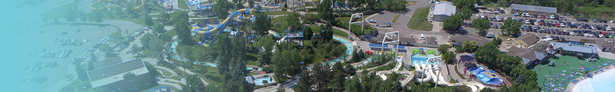 Aerial View of Water Park