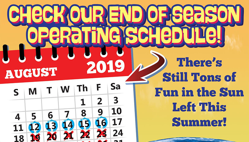 End Of Season Operating Schedule